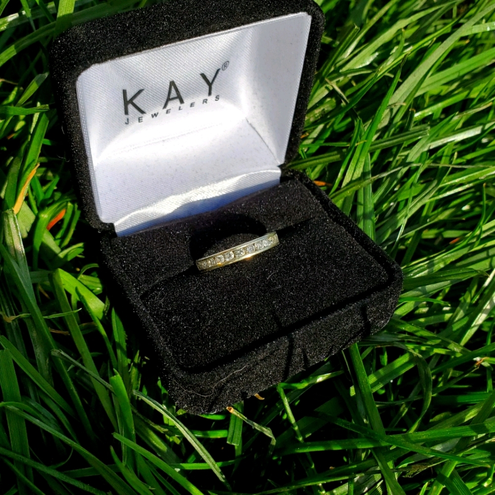 14k Diamond Band